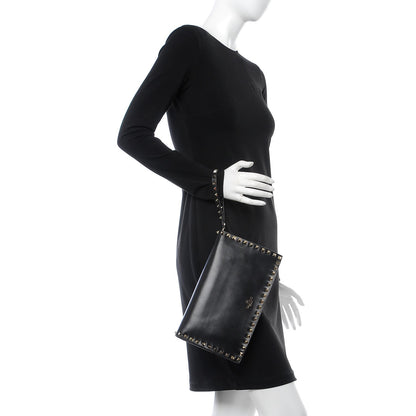 Valentino Garavani Nappa Rockstud Wristlet Clutch Black 2 of 7