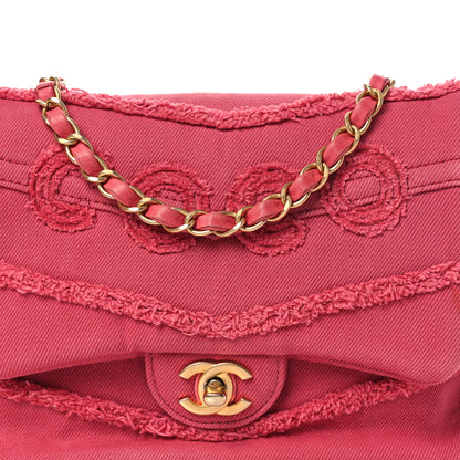 Chanel Denim Coco Flap Pink 8 of 14