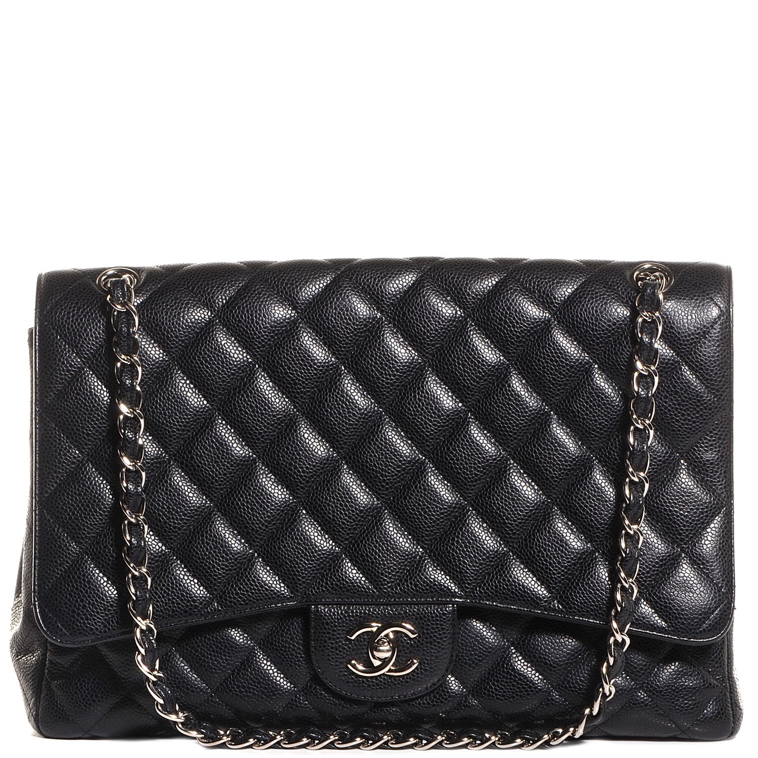 Chanel Caviar Maxi Single Flap Black 1 of 8