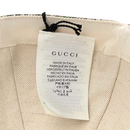 Gucci GG Supreme Flora Claudia Baseball Hat 58 L Red 9 of 10