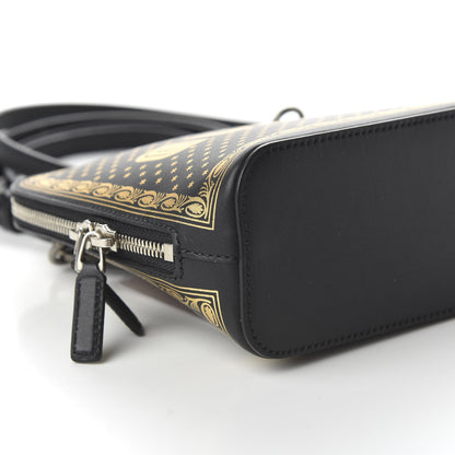 Gucci X SEGA Calfskin GUCCY Stars Mini Dome Shoulder Bag Black Gold 6 of 10