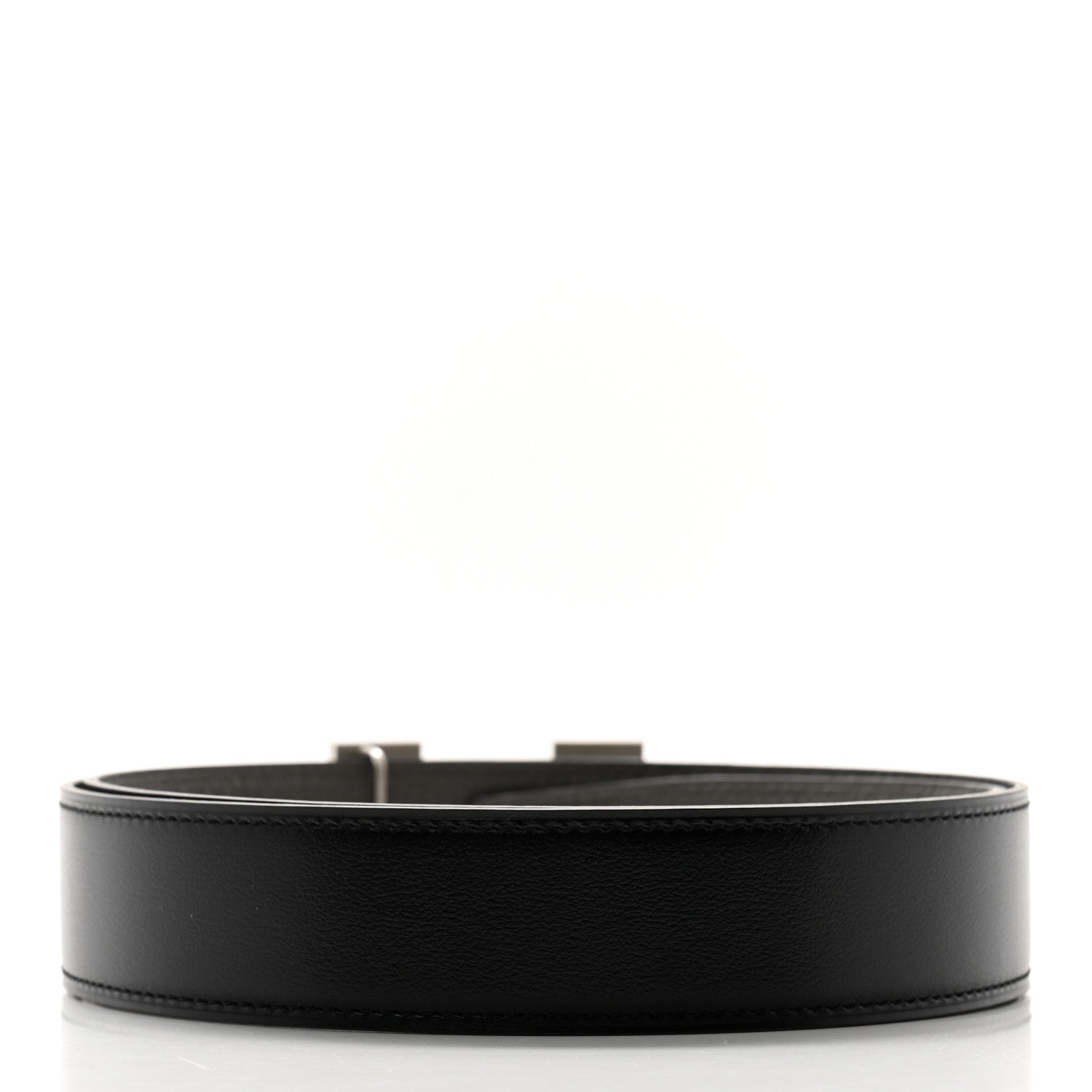 Hermes Box Togo 32mm H Belt 85 Black Etain 2 of 6