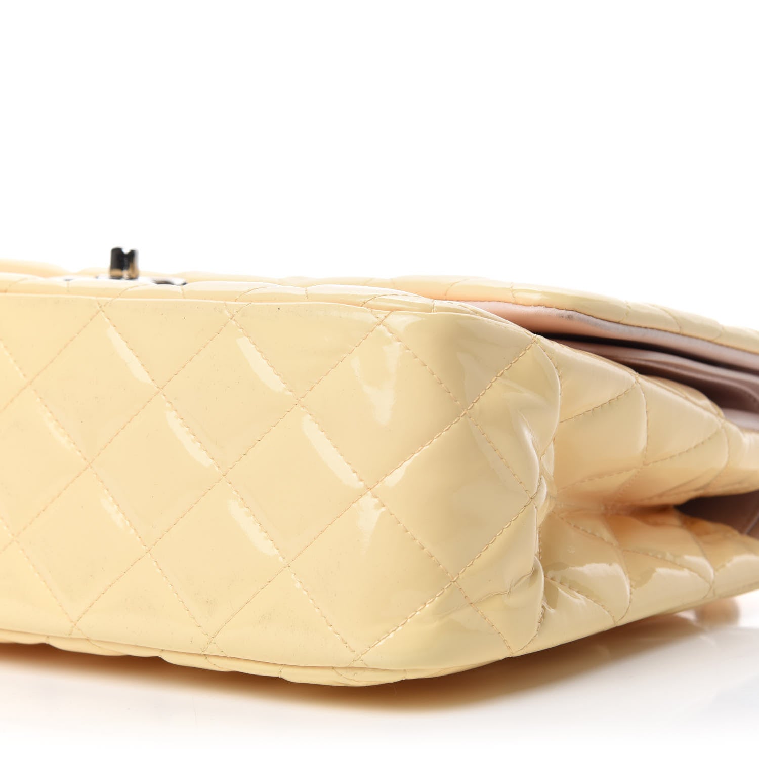 Chanel Patent Quilted Jumbo Double Flap Light Pink 7 of 13
