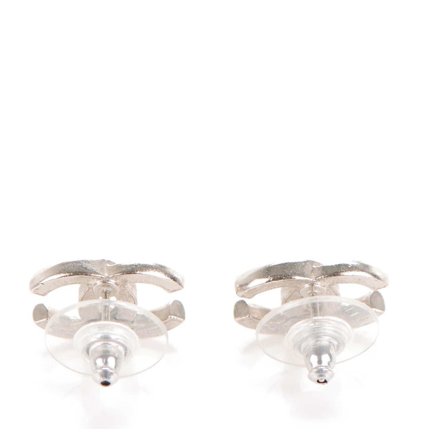 Crystal CC Earrings Silver
