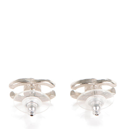 Chanel Crystal CC Earrings Silver 6 of 6