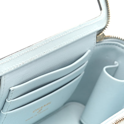Chanel Caviar Quilted Sweetheart Vanity Case Bleu Clair 9 of 14