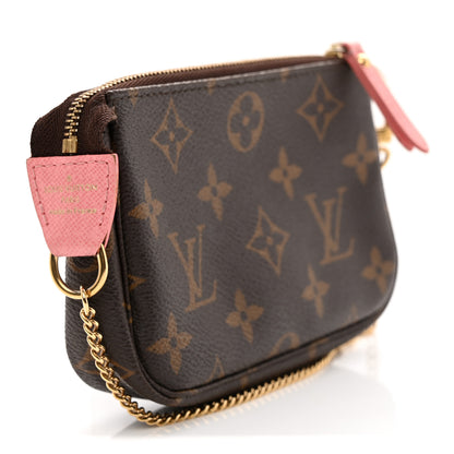 Louis Vuitton Monogram Illustre Mini Pochette Accessories Rose 3 of 10