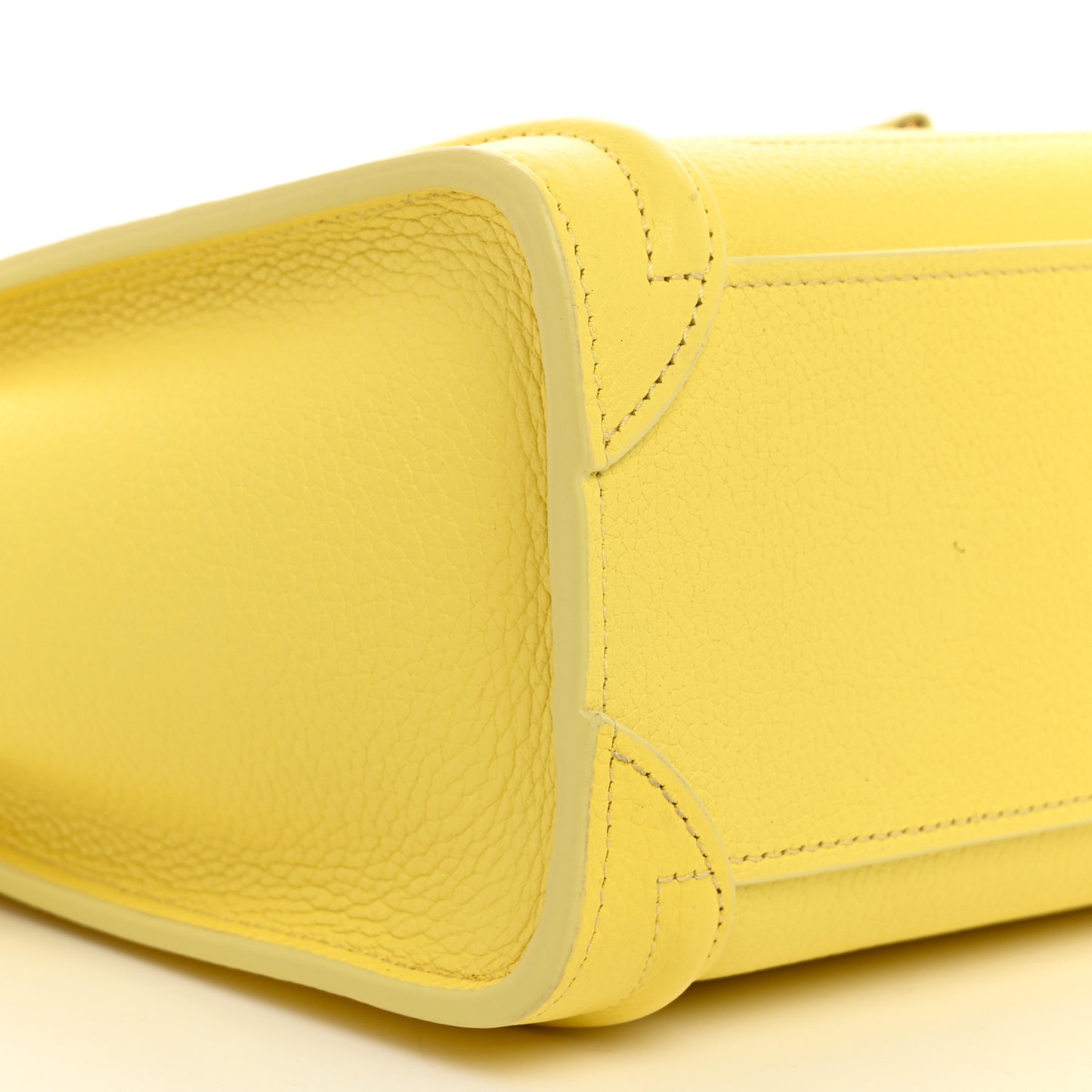 Drummed Calfskin Nano Luggage Acacia
