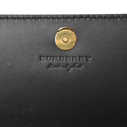 Burberry Soft Grain Embossed Hampshire Wallet on Chain Black 6 of 8