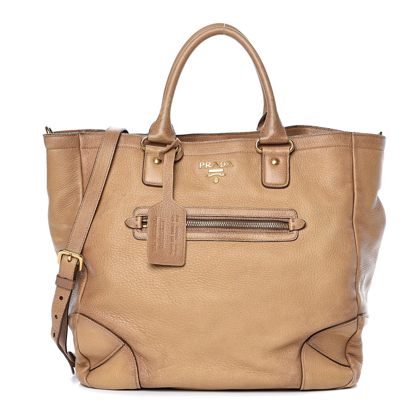 Vitello Daino Shopping Tote Sughero