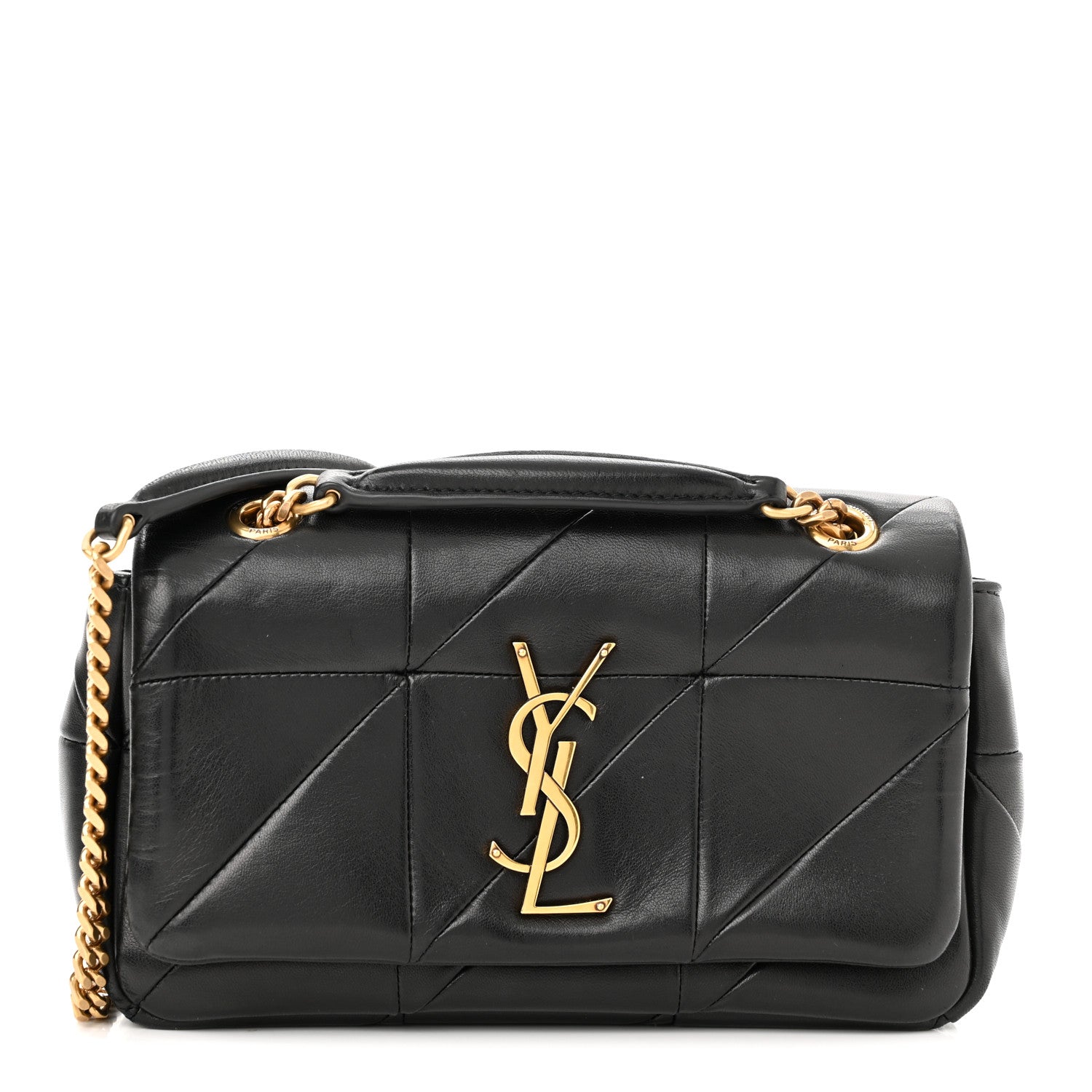 Saint Laurent Lambskin Patchwork Monogram Small Jamie Black 1 of 11