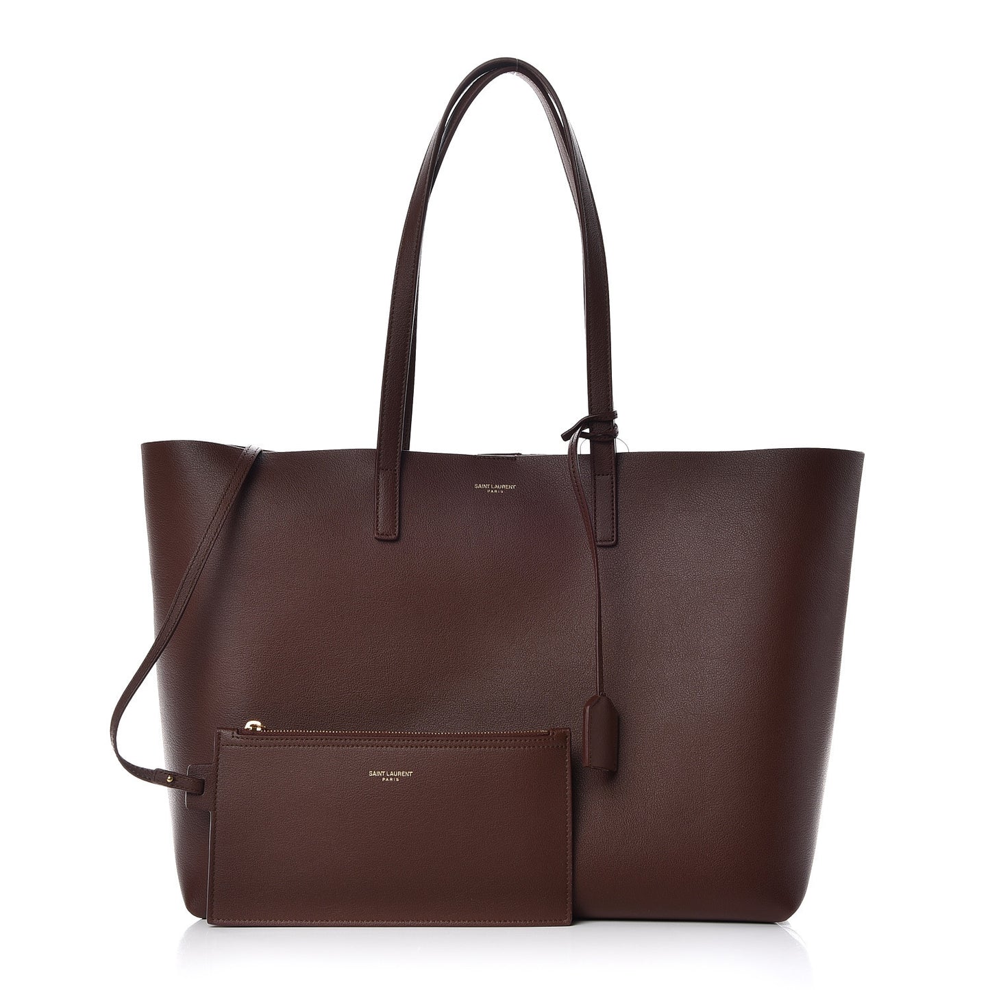Calfskin Large Shopping Tote Old Brandy