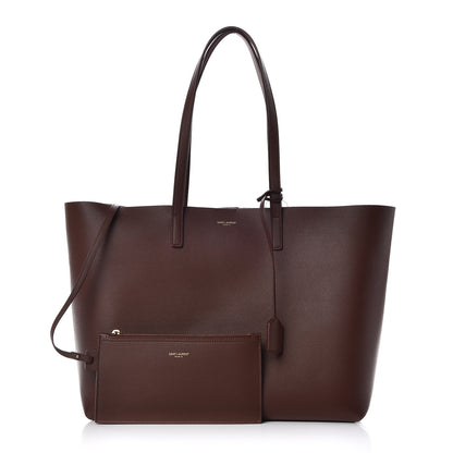 Saint Laurent Calfskin Large Shopping Tote Old Brandy 1 of 10