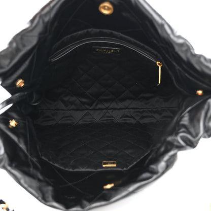 Chanel Shiny Calfskin Quilted Small Chanel 22 Black 6 of 12