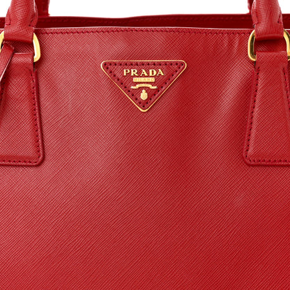 Prada Saffiano Lux Large Tote Fuoco 9 of 18