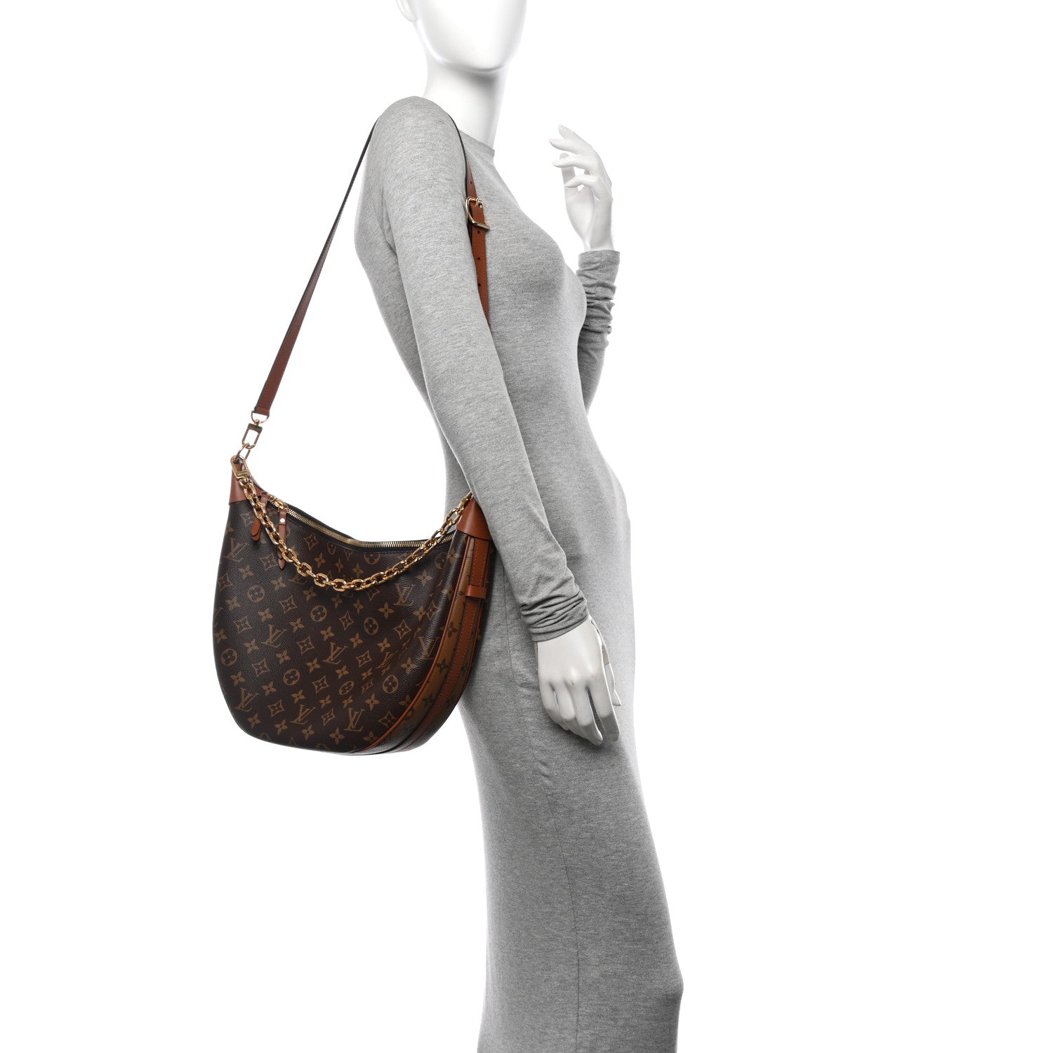 Louis Vuitton Reverse Monogram Loop Hobo 2 of 11
