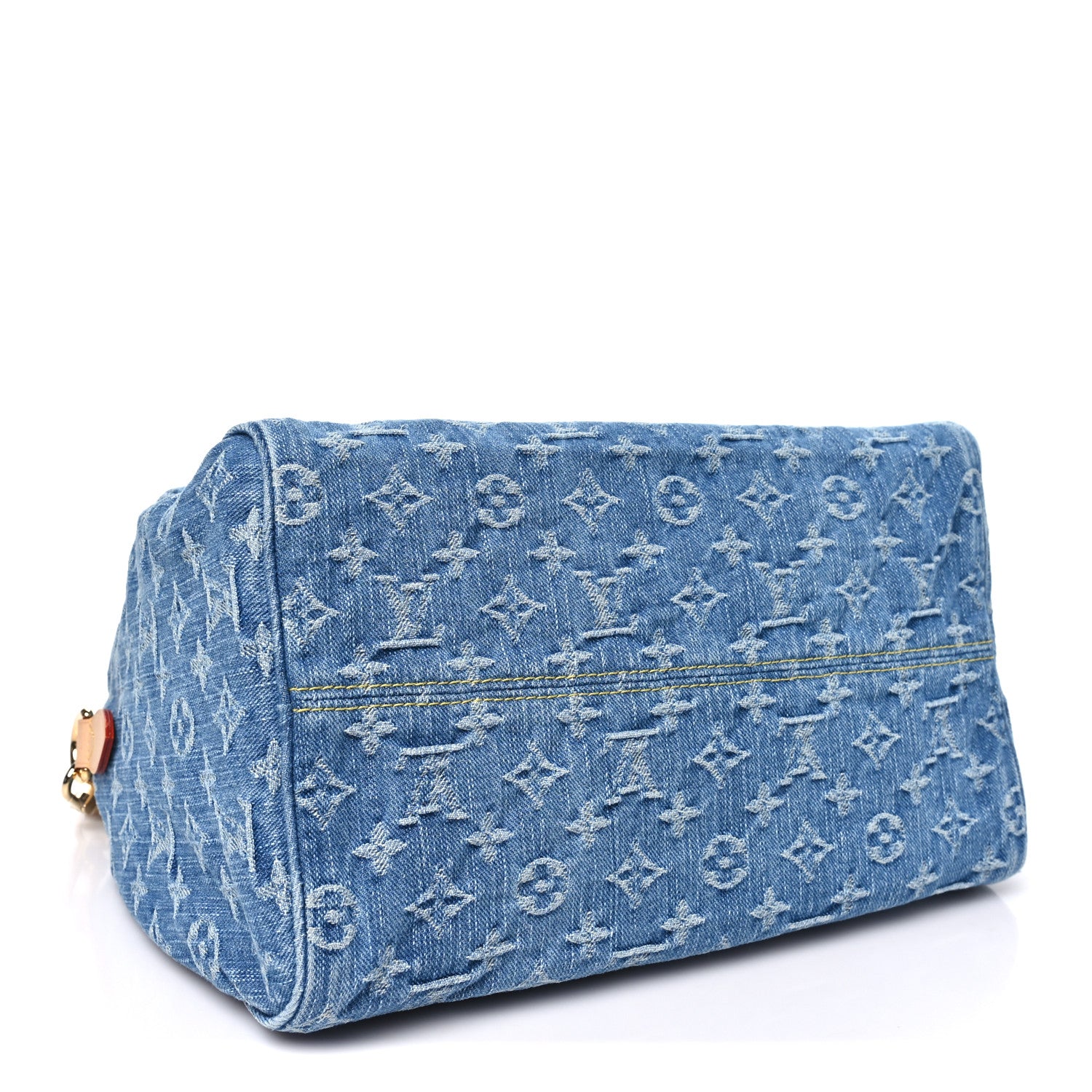 Louis Vuitton Monogram Denim Speedy Soft 30 Blue 4 of 10