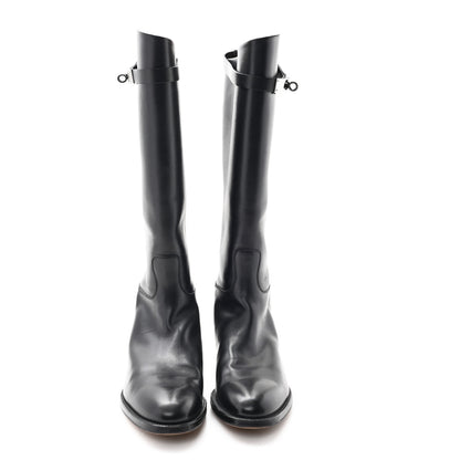 Hermes Box Kelly Jumping Boots 40 Black 2 of 8