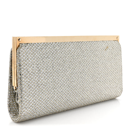 Jimmy Choo Glitter Fabric Camille Clutch Champagne 3 of 11