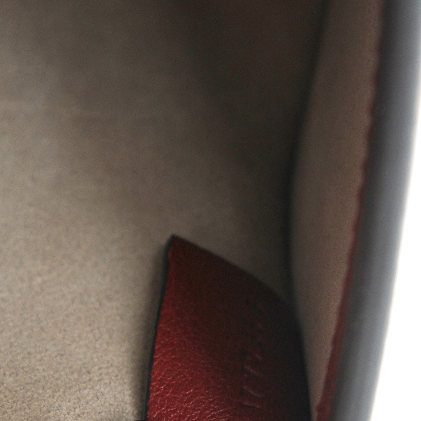 Calfskin Suede Small Nile Bracelet Bag Intense Red