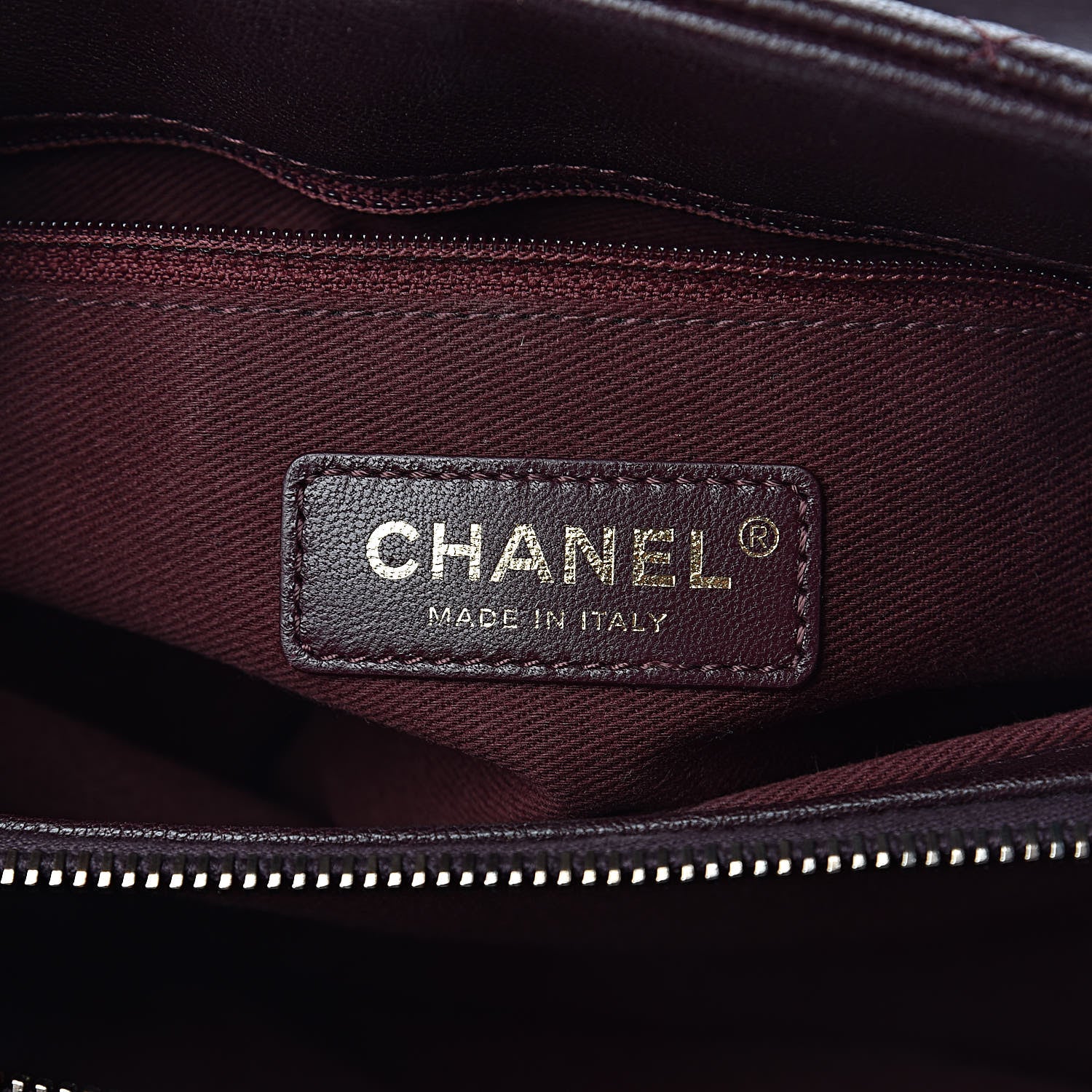 Chanel Shiny Sheepskin Quilted Small Trapezio Flap Dark Burgundy 6 of 11