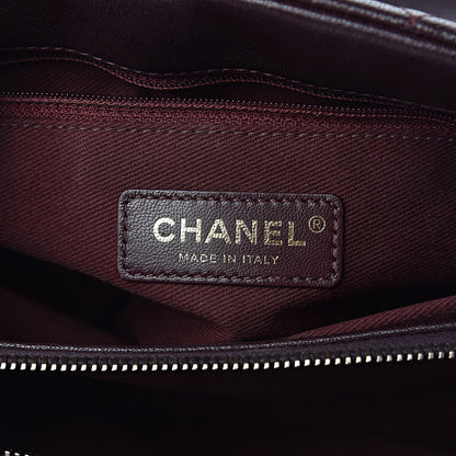 Chanel Shiny Sheepskin Quilted Small Trapezio Flap Dark Burgundy 6 of 11