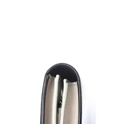 Celine Grained Calfskin Large Multifunction Strap Wallet Black Chalk 11 of 12