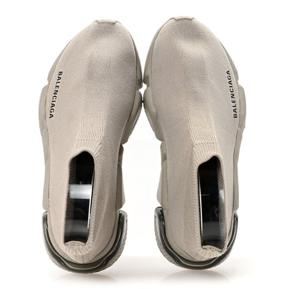 Balenciaga Technical 3D Recycled Knit Clear Sole Womens Speed Sneakers 35 Sand 2 of 10
