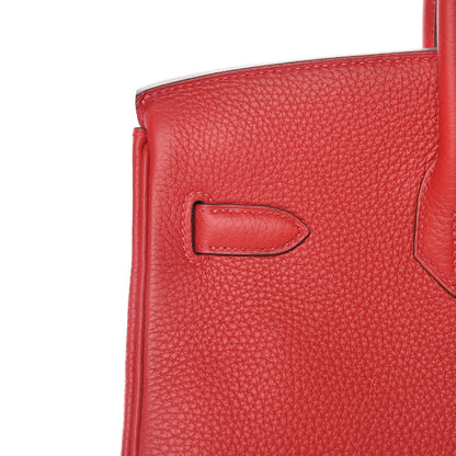 Hermes Togo Birkin 35 Rouge Casaque 8 of 33