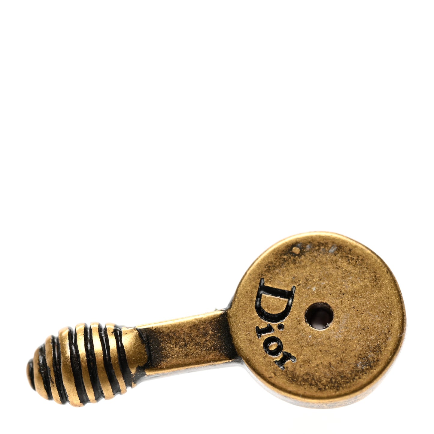 Metal J'Adior Earrings Aged Gold