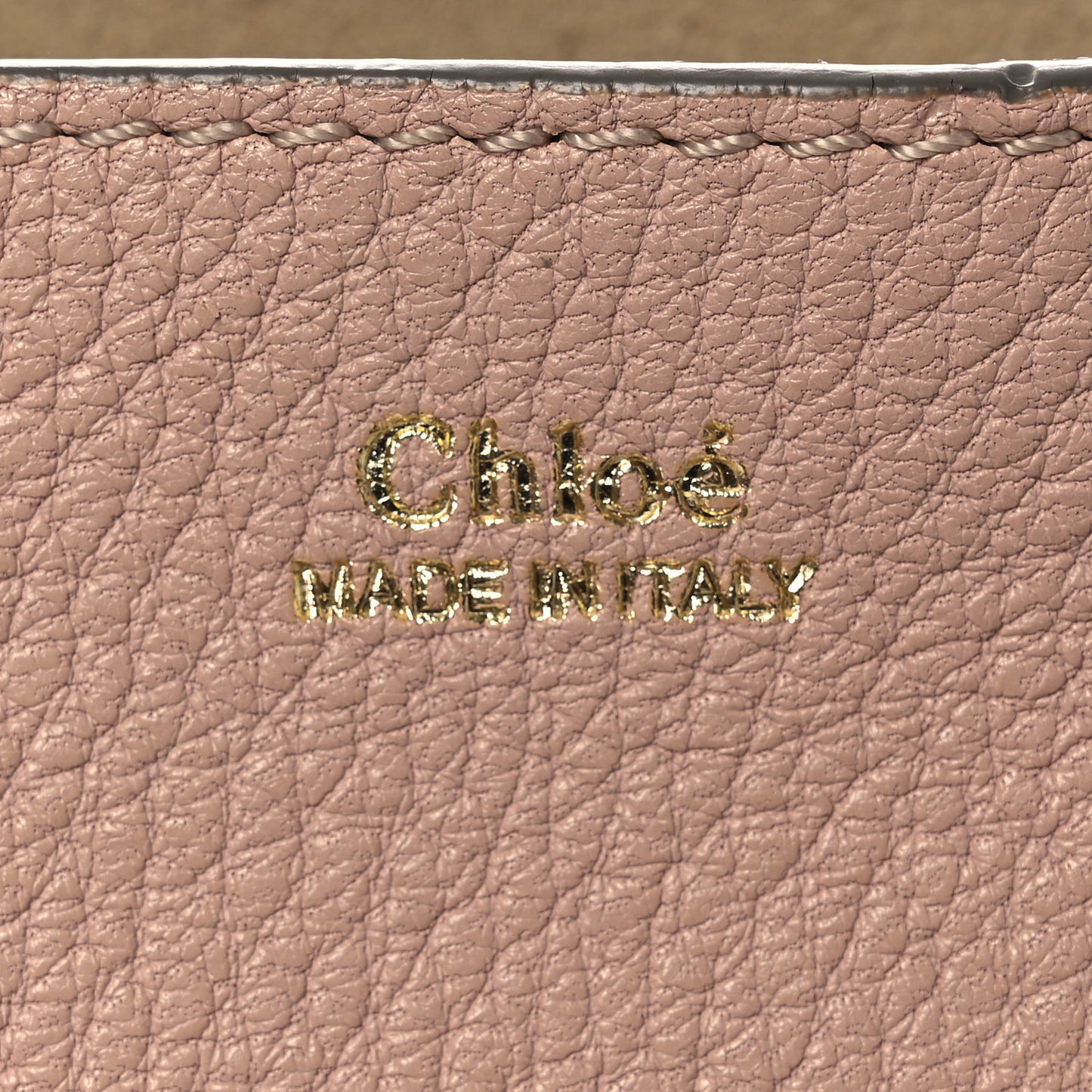Grained Lambskin Drew Shoulder Bag Cement Pink