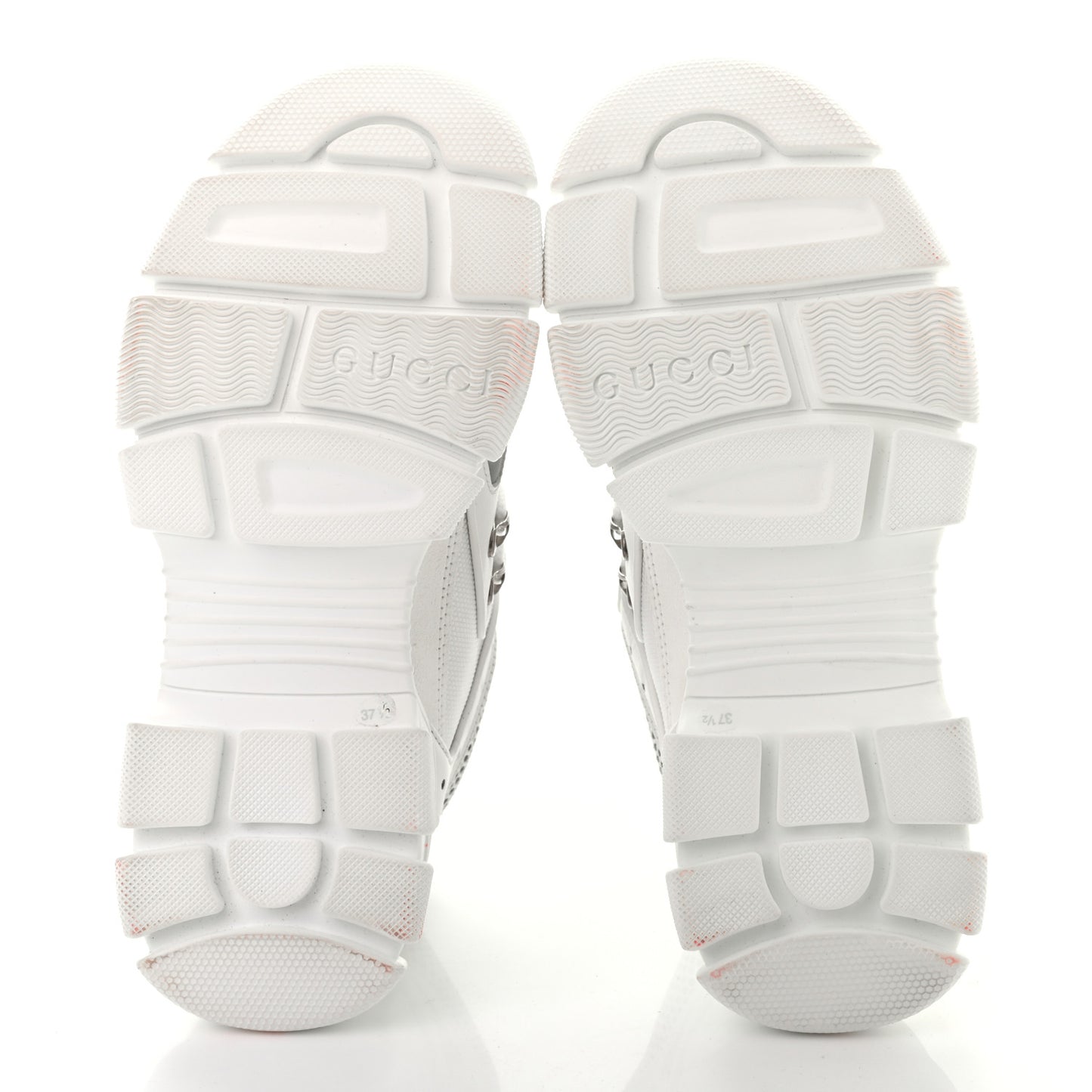 X SEGA Mesh Calfskin Suede Womens Flashtrek Sneakers 37.5 Great White
