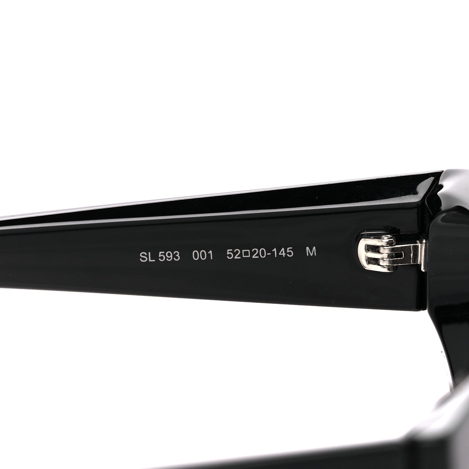 Saint Laurent Acetate Ultra Cat Eye Sunglasses SL 593 Black 5 of 9