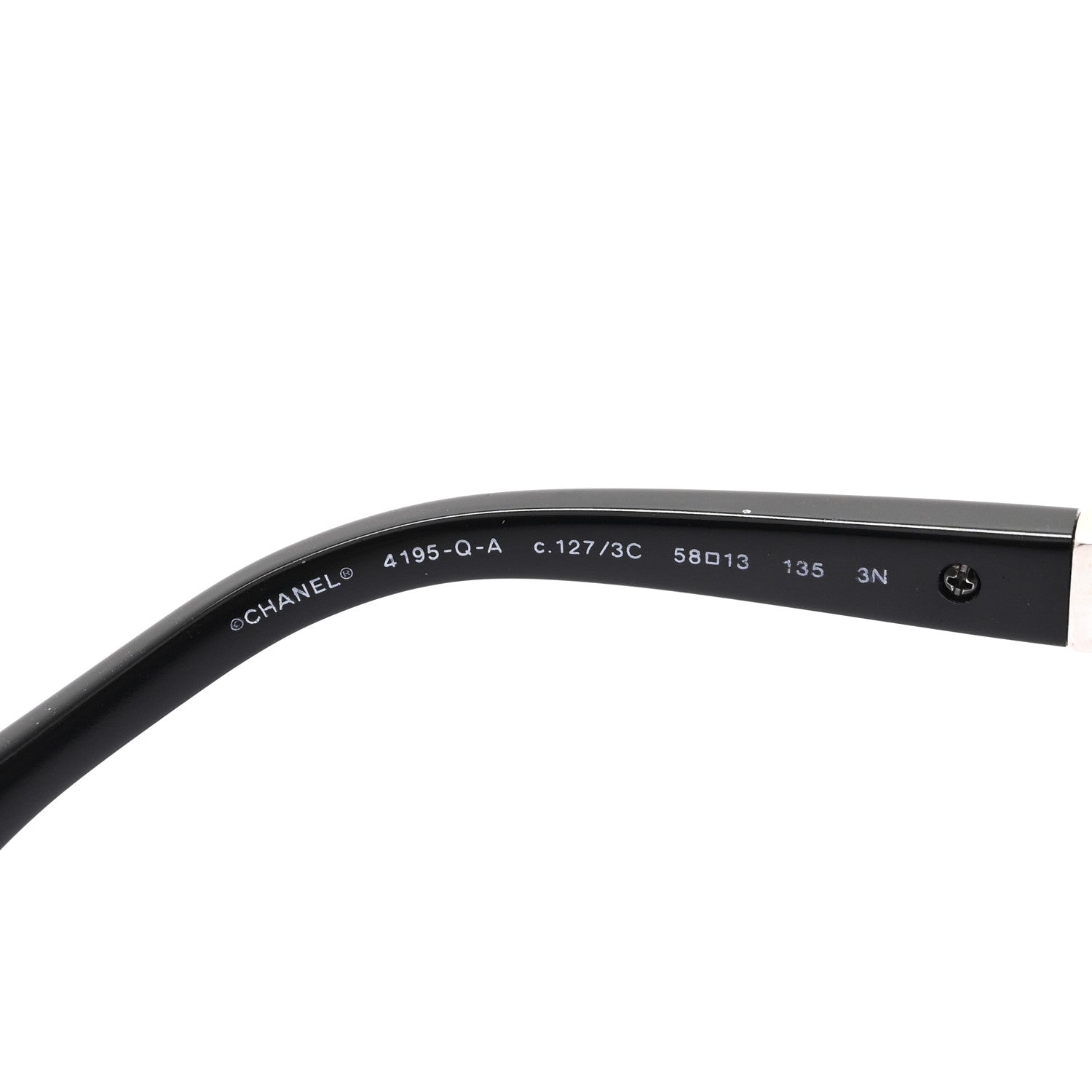 Chanel Lambskin Quilted CC 4195-Q Sunglasses Silver 5 of 6