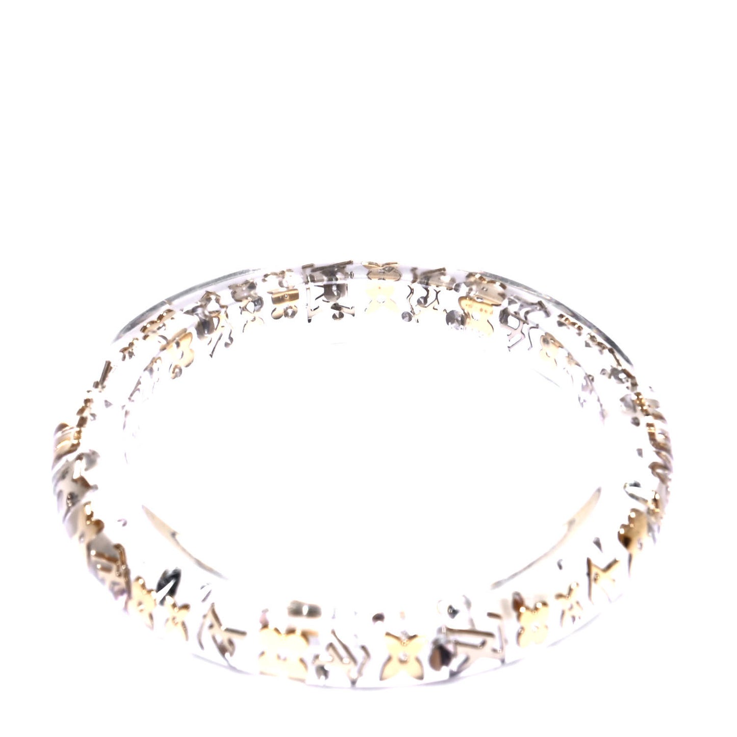Resin Swarovski Small Inclusion Bracelet PM Transparent