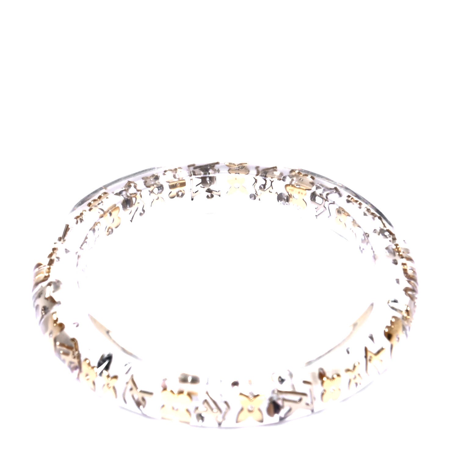 Louis Vuitton Resin Swarovski Small Inclusion Bracelet PM Transparent 3 of 4
