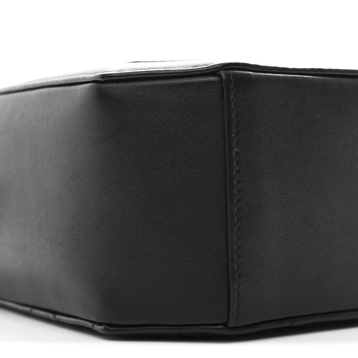 Calfskin CC Clock Camera Case Black