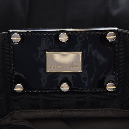 Fendi Zucca Enamel Mia Tote Black 7 of 13