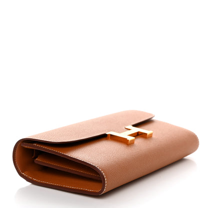 Hermes Epsom Constance Long Wallet To Go Gold 4 of 10