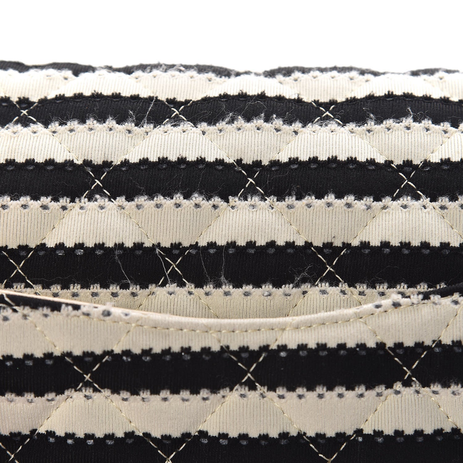 Chanel Jersey Quilted Medium Coco Sailor Flap Black White 12 of 20