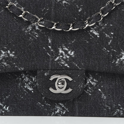 Chanel Denim Medium Double Flap Black 8 of 10