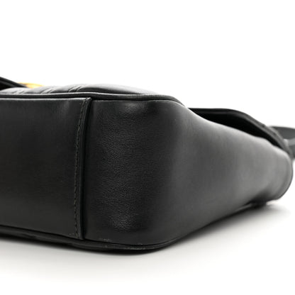 Gucci Calfskin Matelasse Small GG Marmont Shoulder Bag Black 10 of 13