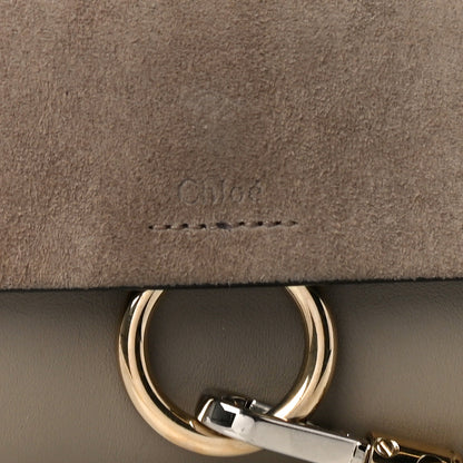 Chloe Suede Calfskin Faye Wallet On Strap Motty Grey 6 of 9