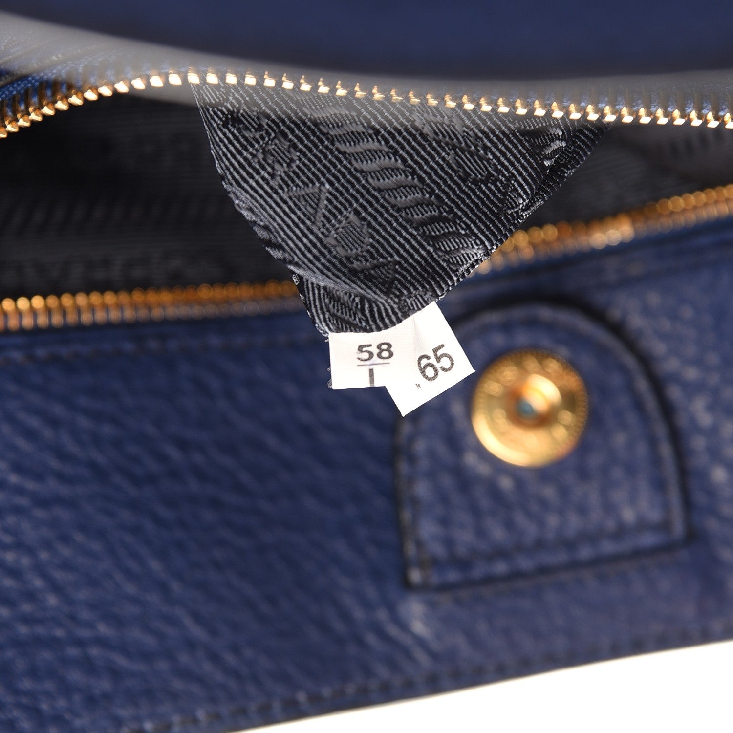 Prada Vitello Daino Shopping Tote Inchiostro 9 of 9
