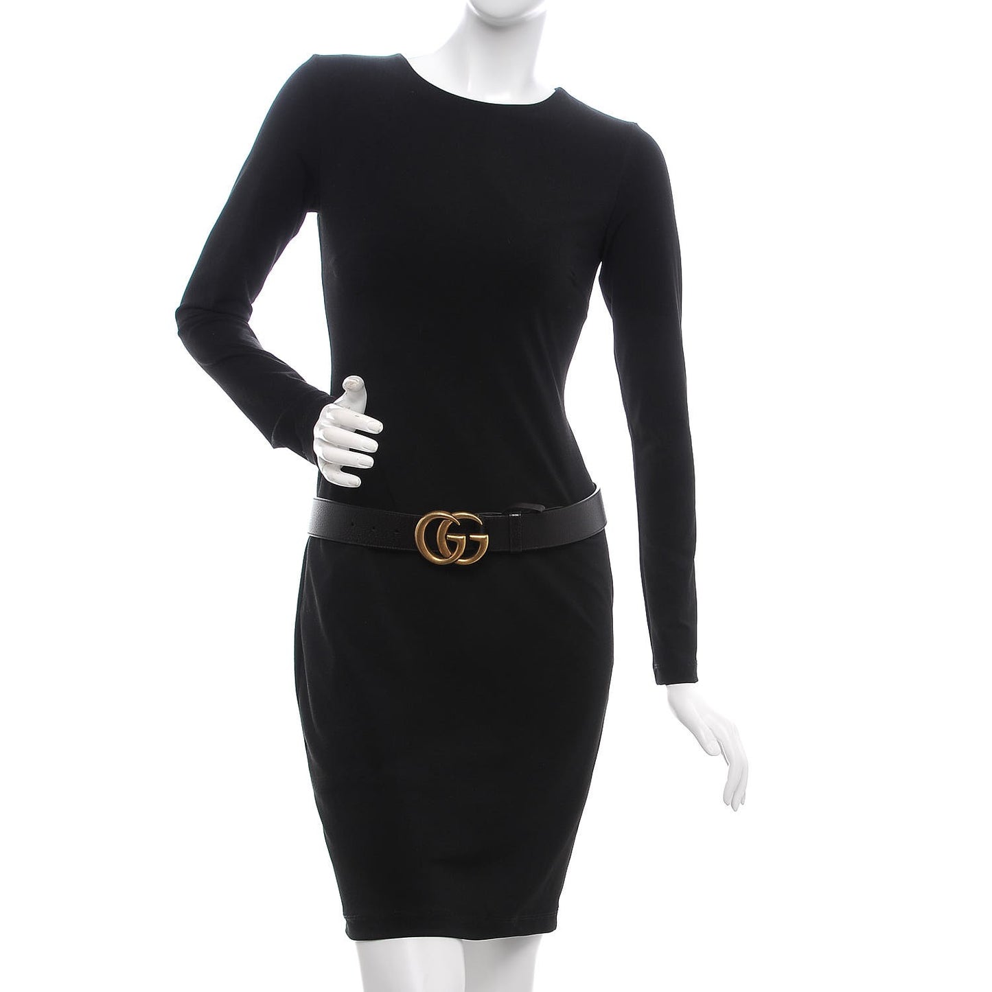 Textured Dollar Calfskin Double G 40mm Belt 95 38 Dark Cocoa