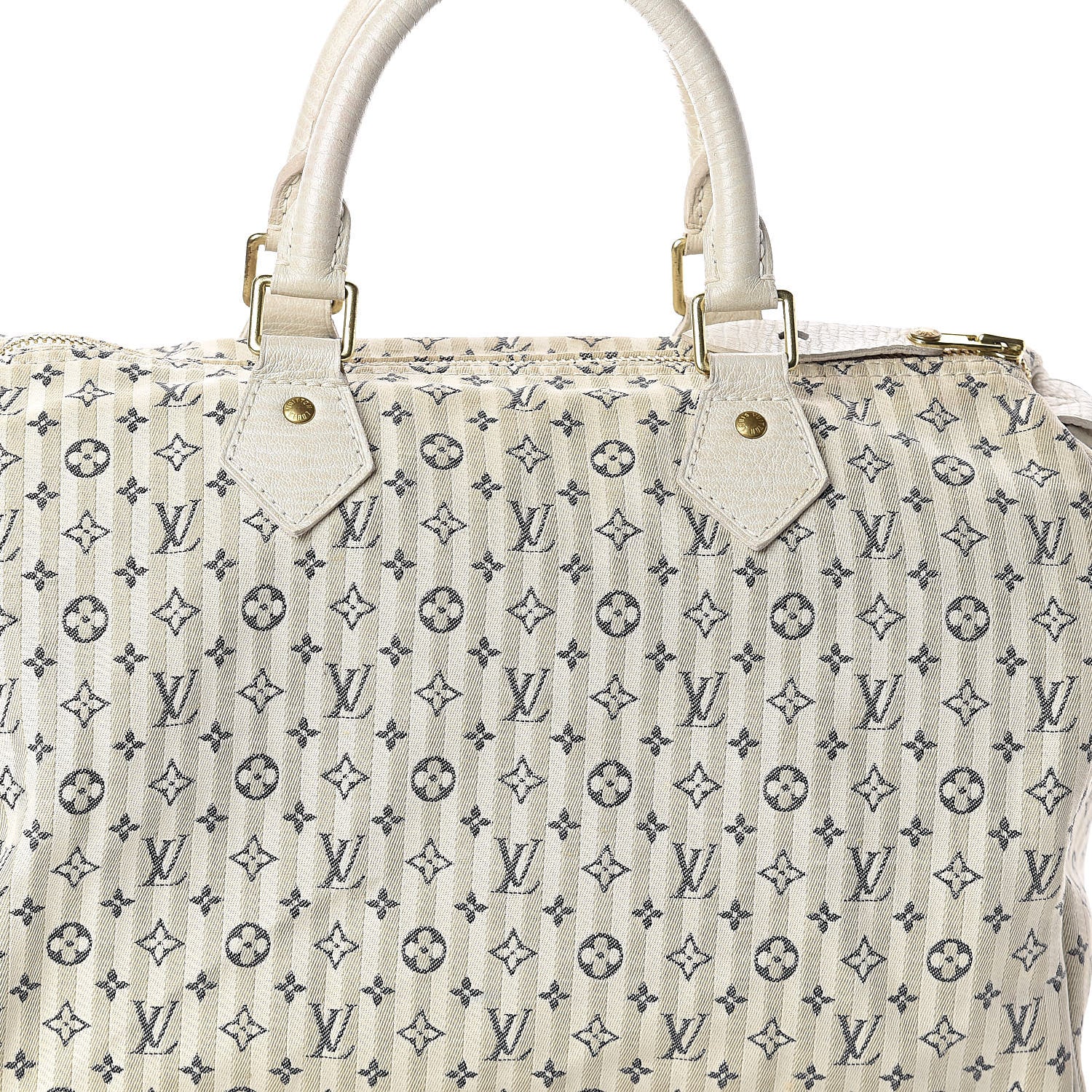 Louis Vuitton Mini Lin Croisette Speedy 30 Blue 9 of 11