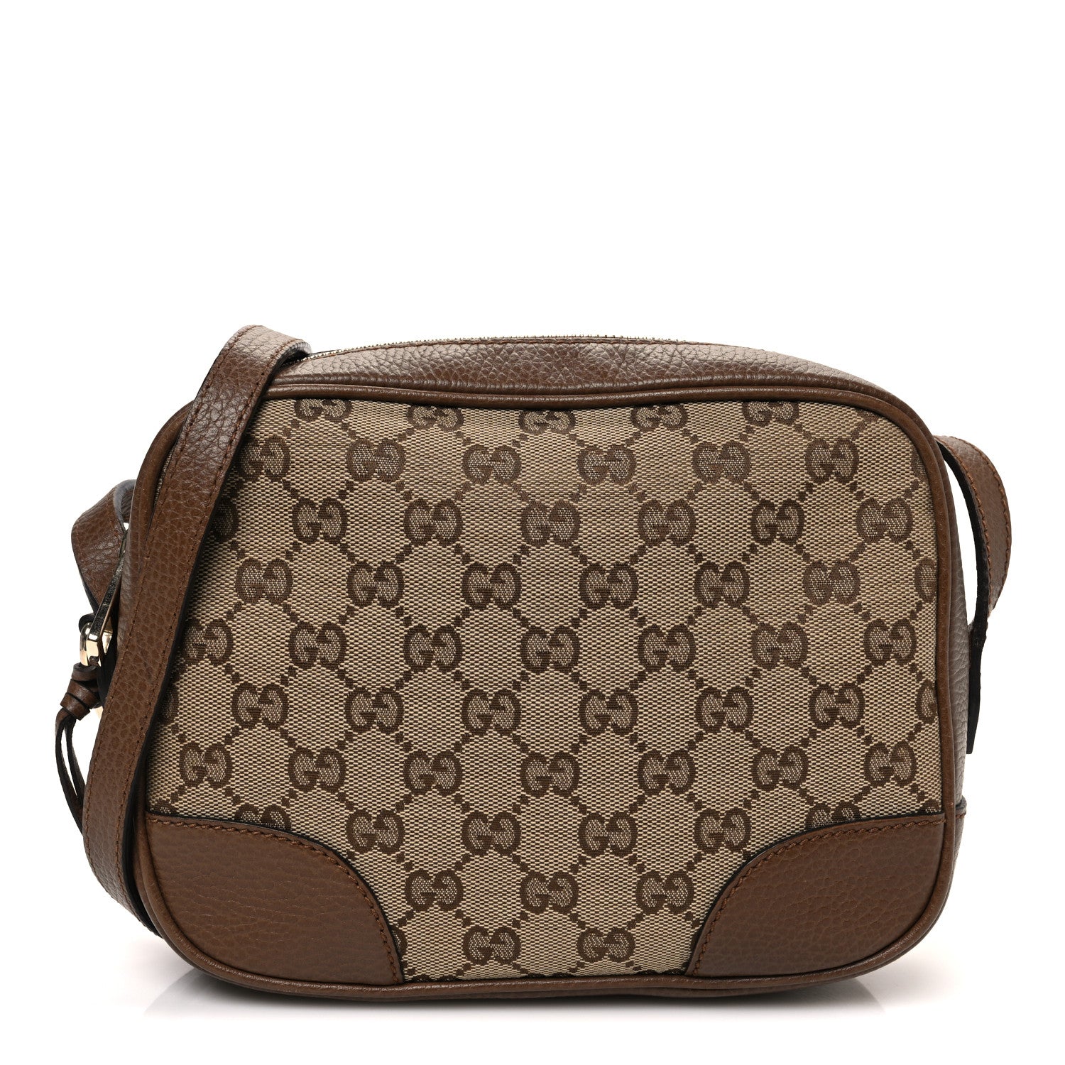 Gucci Monogram Mini Bree Messenger Bag Beige Tabacco 1 of 10