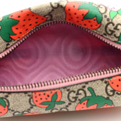 Gucci GG Supreme Monogram Strawberry Cosmetic Case 5 of 8