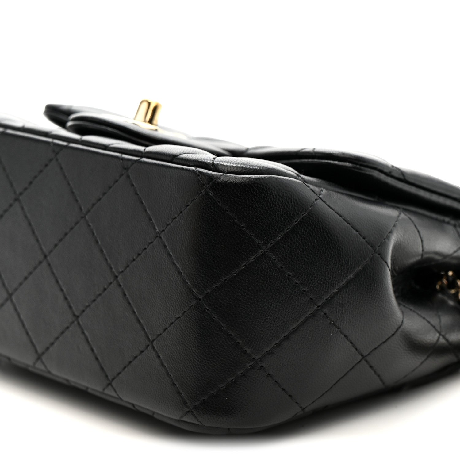 Chanel Lambskin Quilted Mini Square Flap Black 19 of 21