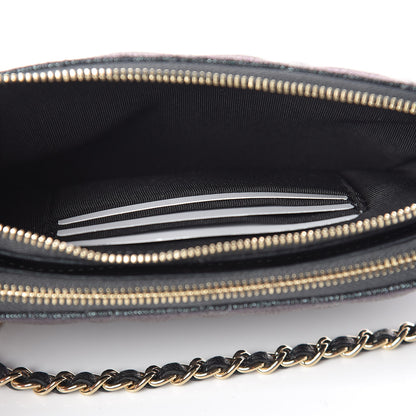 Chanel Iridescent Caviar Quilted Clutch With Chain Black 6 of 13